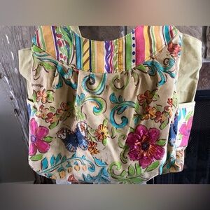 Floral Multicolor Canvas Tote Bag